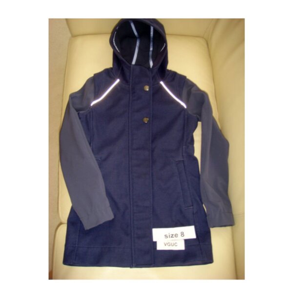 Ivivva Other - Ivivva Girl by Lululemon 🍋 Rock in the Rain Jacket raincoat navy size 8